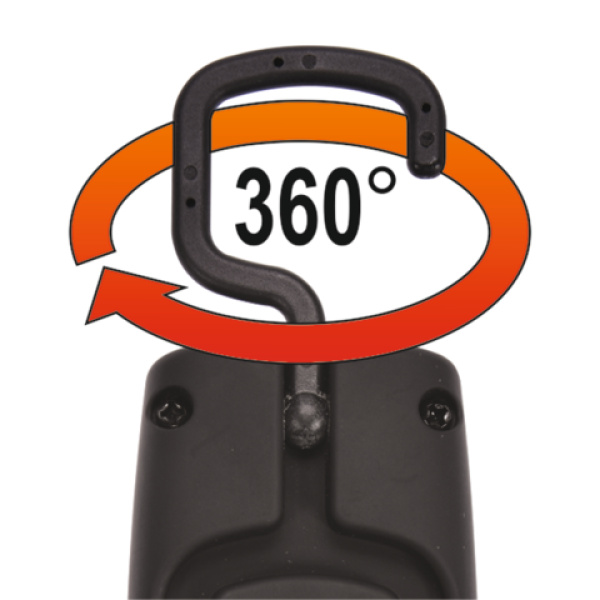 LAMPA WARSZTATOWA 6W COB, 600LM + 250LM, LI-ION 3.7V 2600MAH, IK07, IP54, CRI80 YT-08558