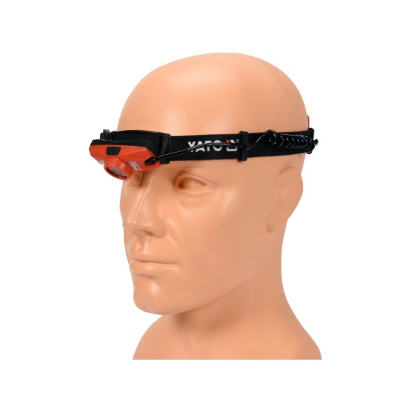 LATARKA CZOŁOWA 500LM 3XAAA, IP44, ŚWIATŁO BIAŁE, NIEBIESKIE I CZERWONE YT-08595