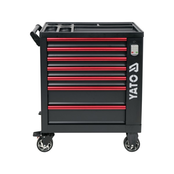 SZAFKA SERWISOWA 7 SZUFLAD, ZAMEK SZYFROWY, LOGO LED YT-09004