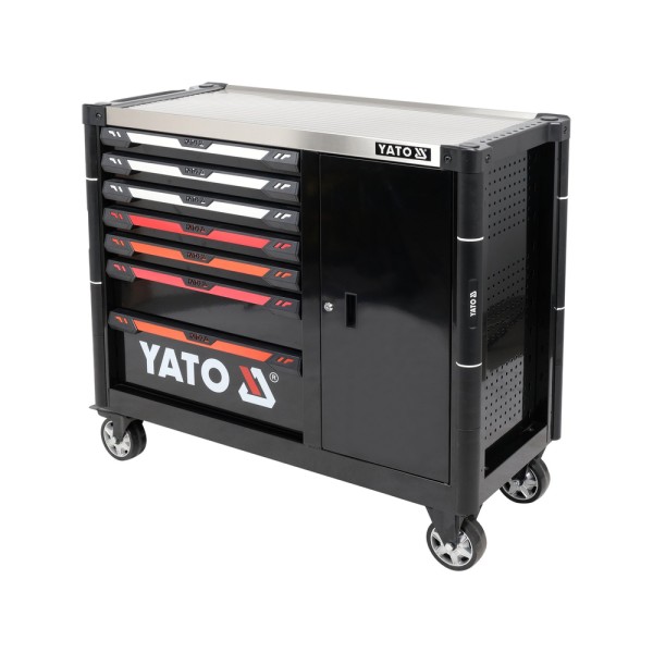 SZAFKA SERWISOWA 7 SZUFLAD Z BLOKADĄ OTWARCIA PLUS DODATKOWY SCHOWEK YT-09033