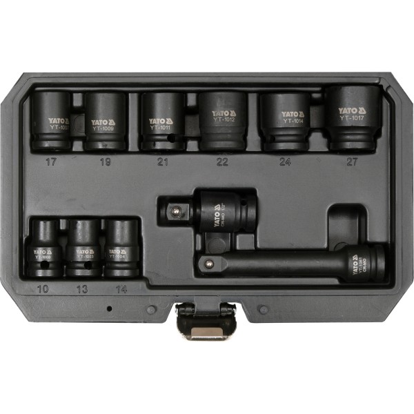 ZESTAW NASADEK UDAROWYCH 1/2 11 ELEMENTÓW YT-10255