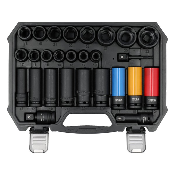 ZESTAW NASADEK UDAROWYCH 1/2 27 ELEMENTÓW YT-10558