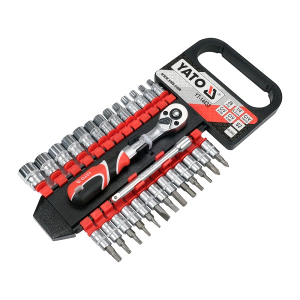 KOMPLET NASADEK Z AKCESORIAMI 1/4