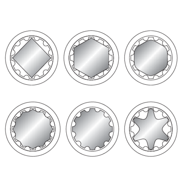 NASADKA SPLINE 1/2'', 24 MM YT-1476