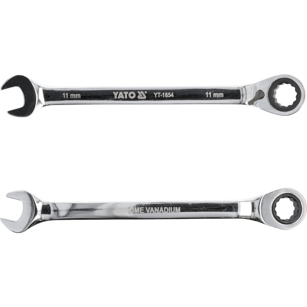 KLUCZ PŁASKO-OCZKOWY Z GRZECHOTKĄ 11 MM YT-1654