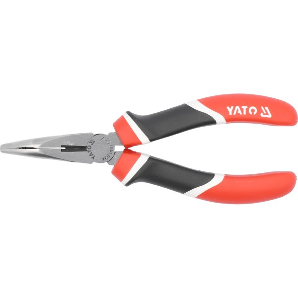 SZCZYPCE WYDŁUŻONE WYGIĘTE, CRV, 160 MM, TRÓJKOLOROWE RĘKOJEŚCI YT-1945