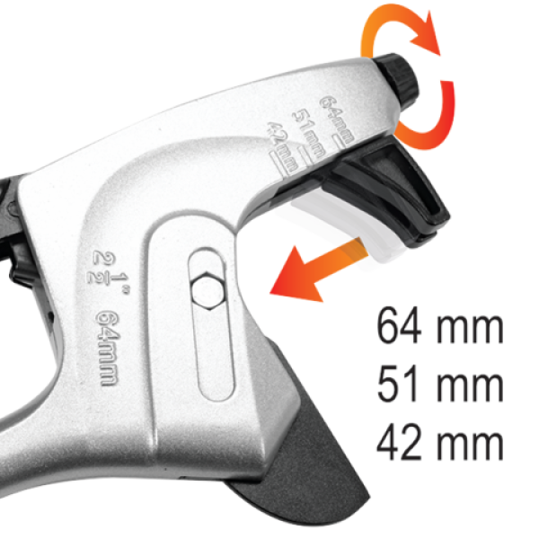 OBCINAK DO RUR PE 3-40-50-63 MM PTFE YT-22295