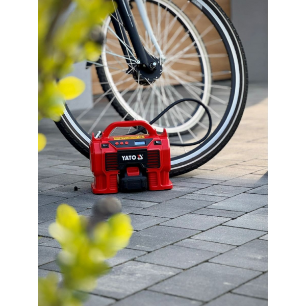 KOMPRESOR SAMOCHODOWY 18V, 11 BAR, 12 L/MIN - BEZ AKUMULATORA YT-23248