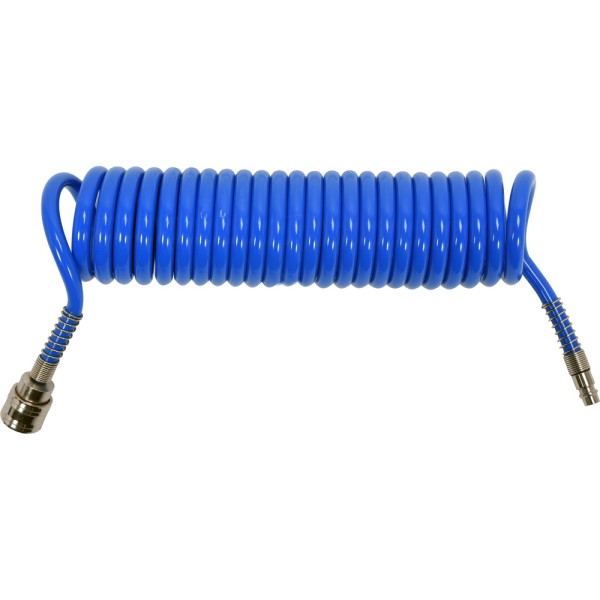 WĄŻ SPIRALNY 5,5MM X 8MM X 5M PU Z SZYBKOZŁĄCZAMI YT-24201