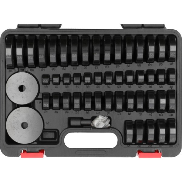 ZESTAW DO OSADZANIA ŁOŻYSK USZCZELNIACZY I ŁĄCZNIKÓW GUMOWYCH 52 ELEMENTY YT-25417