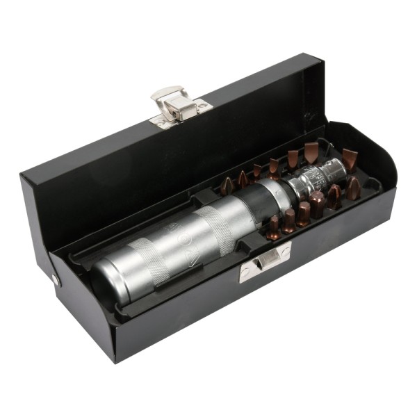 ZESTAW-WKRĘTAK UDAROWY Z MAGNETYCZNYMI KOŃCÓWKAMI 15SZT YT-28015