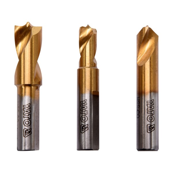 ZESTAW WIERTEŁ DO ZGRZEWÓW PUNKTOWYCH 3SZT YT-28921