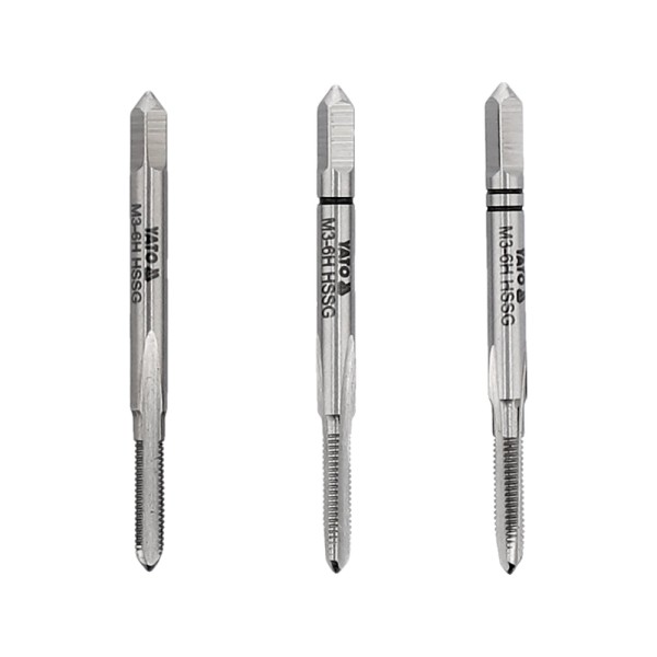 GWINTOWNIK RĘCZNY HSS M2, M3 / 3 SZT. YT-2930