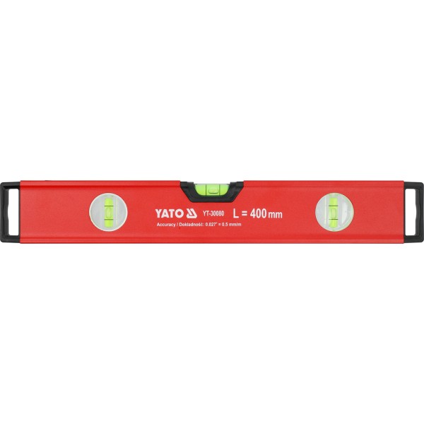 POZIOMNICA ALU 400 MM Z UCHWYTEM - 3 LIBELLE YT-30080