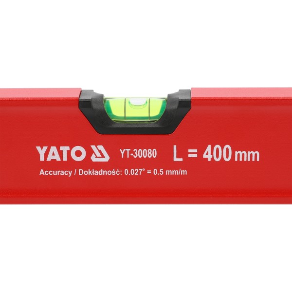 POZIOMNICA ALU 400 MM Z UCHWYTEM - 3 LIBELLE YT-30080
