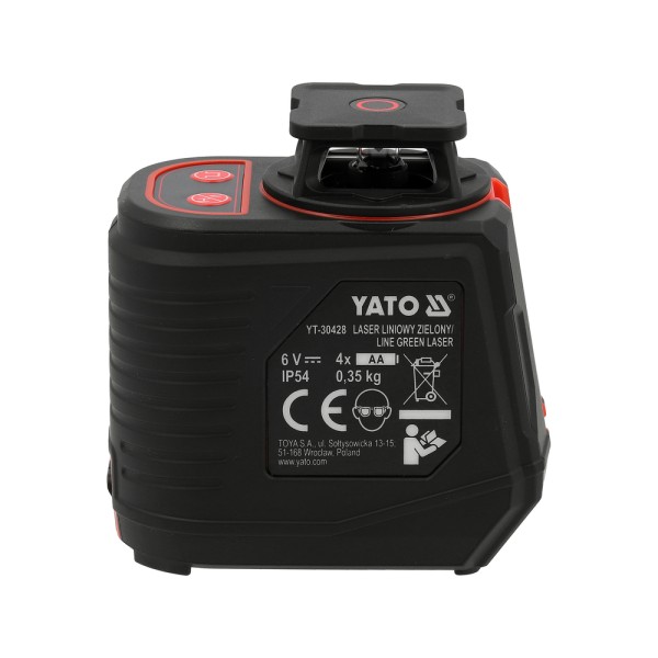 LASER ZIELONY 5-CIO LINIOWY SAMOPOZIOMUJĄCY YT-30428