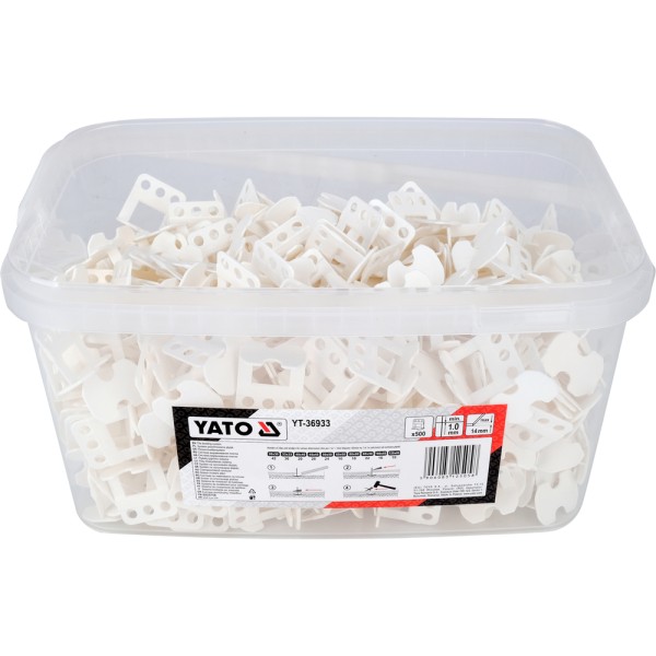 SYSTEM, KLIPSY, BRAMKI DO POZIOMOWANIA PŁYTEK Y1MM 500SZT YT-36933