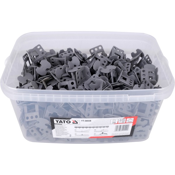 SYSTEM, KLIPSY, BRAMKI DO POZIOMOWANIA PŁYTEK Y1,5MM 500SZT YT-36938