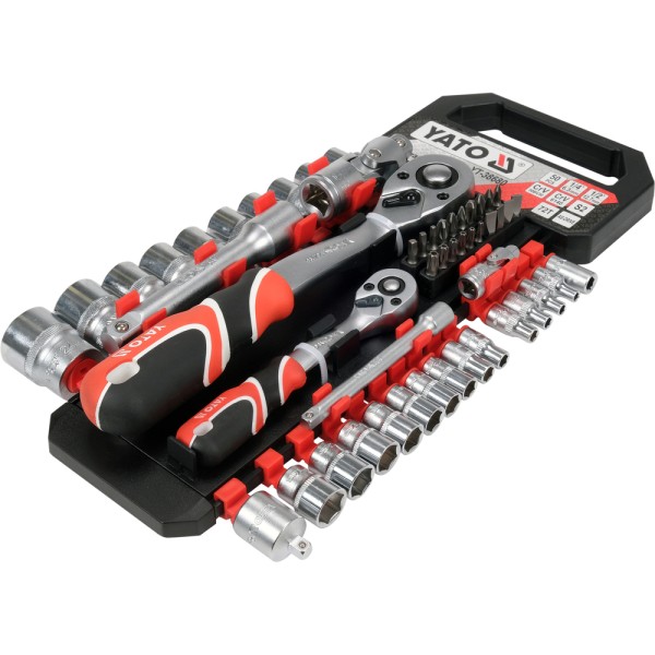 KOMPLET NASADEK Z AKCESORIAMI 1/4