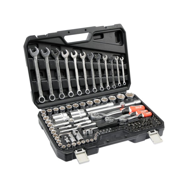 ZESTAW NARZĘDZIOWY 1/4'', 3/8'' I 1/2'', 111 SZT. YT-38831