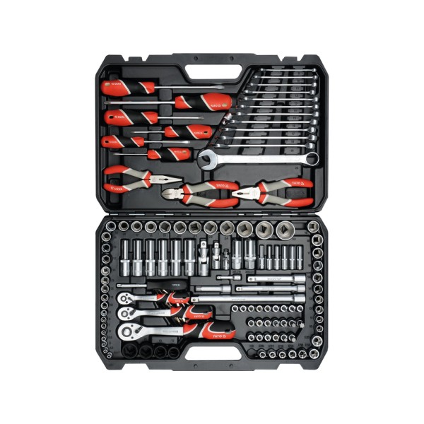 ZESTAW NARZĘDZIOWY 1/4'', 3/8'' I 1/2'', 129 SZT. YT-38881