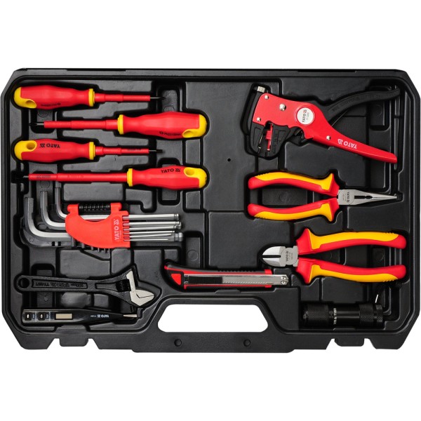 ZESTAW NARZĘDZI DLA ELEKTRYKÓW 68CZ. YT-39009