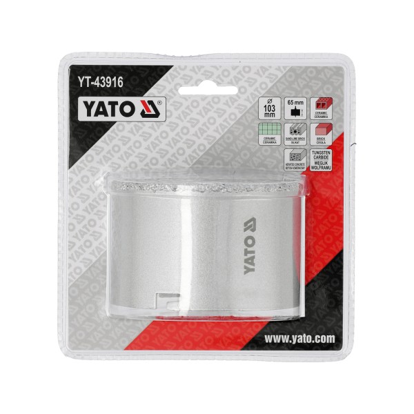 OTWORNICA WOLFRAMOWA 103MM YT-43916