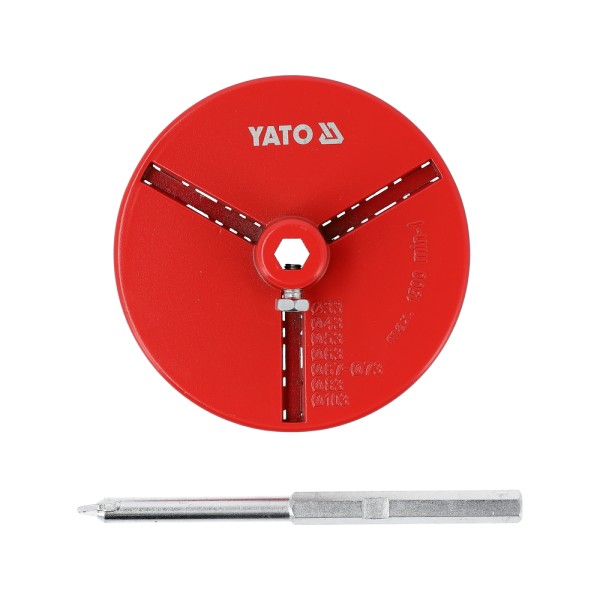 TALERZ MOCUJĄCY Z WIERTŁEM DO OTWORNIC WOLFRAMOWYCH 33-103MM YT-43919