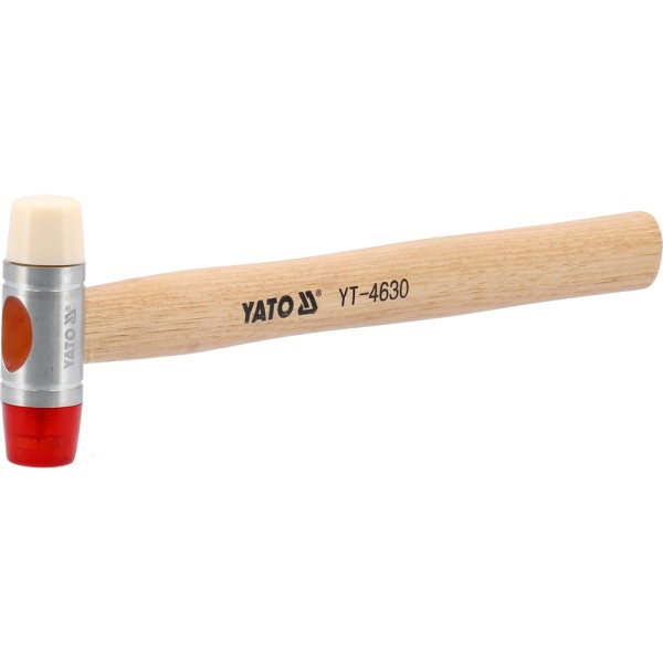 MŁOTEK BLACHARSKI 22MM, PU/NYLON, TRZONEK HIKORA YT-4630