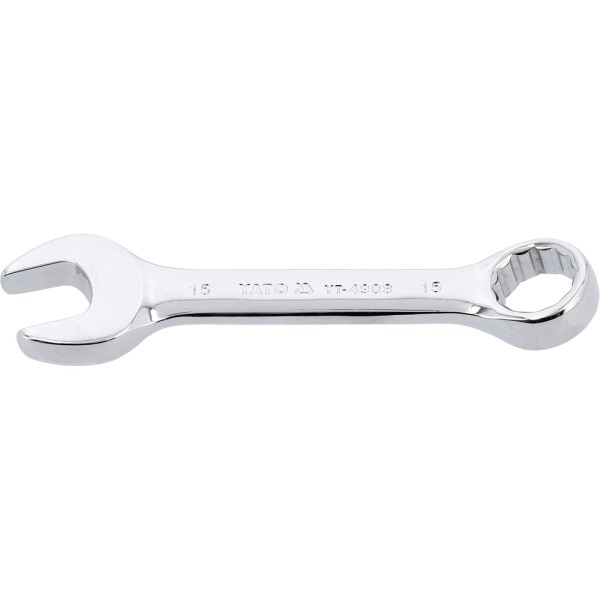 KLUCZ PŁASKO-OCZKOWY KRÓTKI 15 MM YT-4908