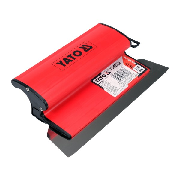 SZPACHLA, NÓŻ WYKOŃCZENIOWY PVC Z WYMIENNYM METALOWYM OSTRZEM DO GŁADZI GIPSOWYCH 250MM YT-52220