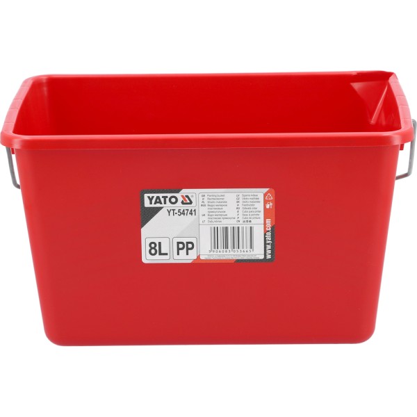 WIADRO MALARSKIE, PLASTIKOWE Z PODZIAŁKĄ 8L. YT-54741