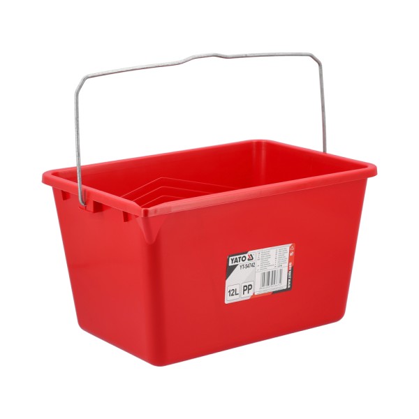 WIADRO MALARSKIE, PLASTIKOWE Z PODZIAŁKĄ 12L. YT-54742