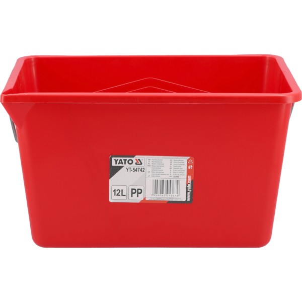 WIADRO MALARSKIE, PLASTIKOWE Z PODZIAŁKĄ 12L. YT-54742