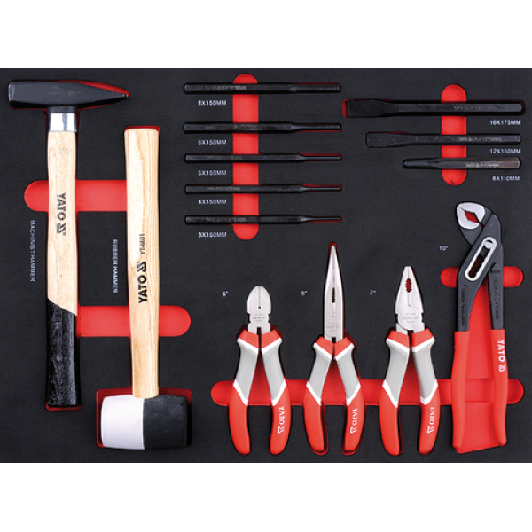 SZAFKA SERWISOWA Z 211 NARZĘDZIAMI. YT-55290