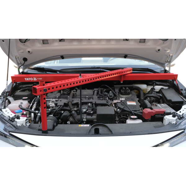 BELKA Z POPRZECZKĄ DO PODWIESZANIA SILNIKA. NOŚNOŚĆ 320 KG. SZEROKOŚĆ REGULOWANA 90-160 CM YT-55567