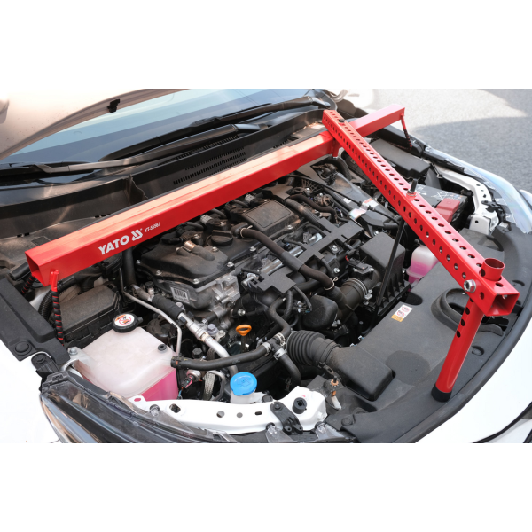 BELKA Z POPRZECZKĄ DO PODWIESZANIA SILNIKA. NOŚNOŚĆ 320 KG. SZEROKOŚĆ REGULOWANA 90-160 CM YT-55567