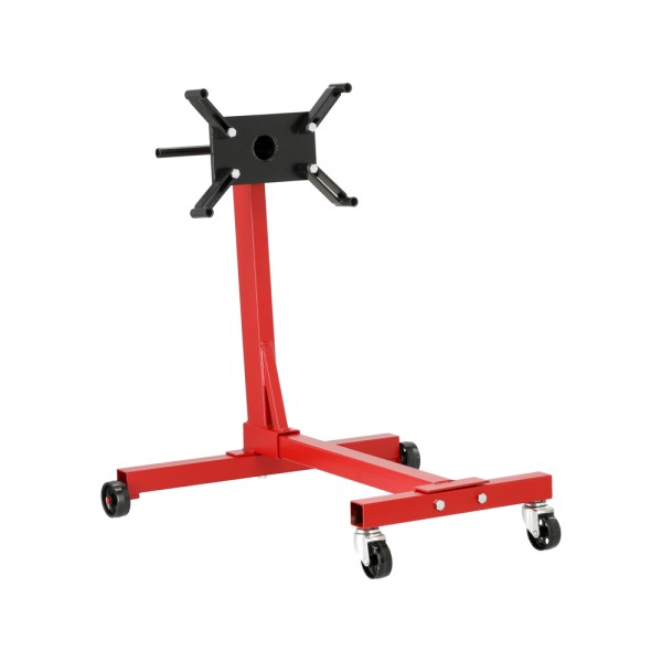 STOJAK MONTAŻOWY DO SILNIKA, NOŚNOŚĆ 453 KG, OBROTOWA BLOKOWANA GŁOWICA, METALOWE KOŁA /DWA SKRĘTNE YT-55570
