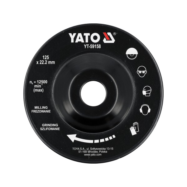 TARCZA TARNIK PŁASKA DO DREWNA 125MM YT-59158