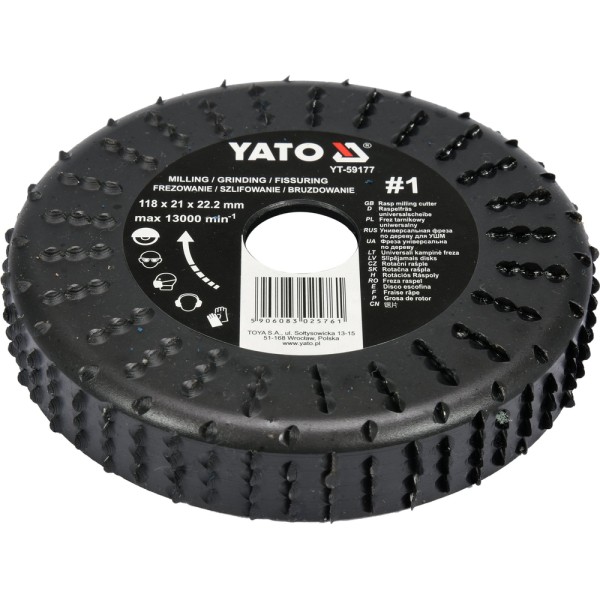 FREZ TARNIK PEŁNY DO DREWNA 118MM YT-59177