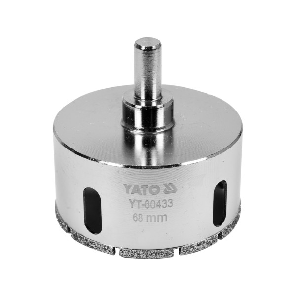 WIERTŁO DO GRESU 68MM DO WIERCENIA NA MOKRO I NA SUCHO YT-60433