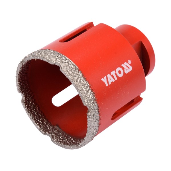 DIAMENTOWE WIERTŁO DO GRESU 51MM, DO WIERCENIA NA SUCHO PRZY UŻYCIU SZLIFIERKI KĄTOWEJ YT-60446