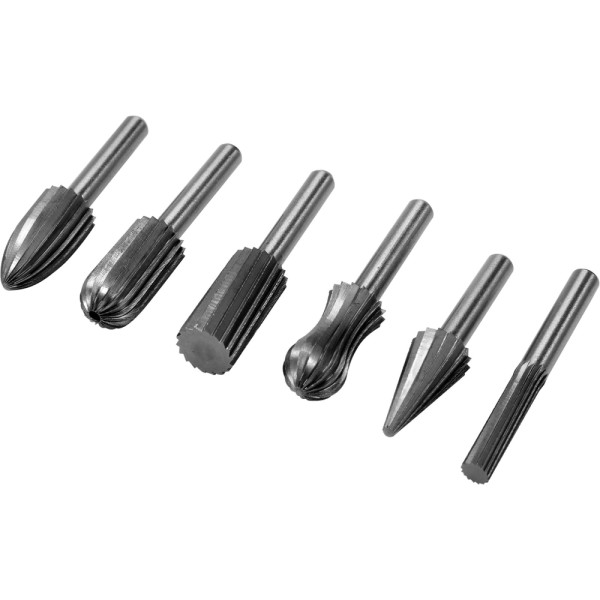 FREZY TRZPIENIOWE DO METALU HSS UCHWYT 6MM NA SZLIFIERKĘ PROSTĄ YT-61711