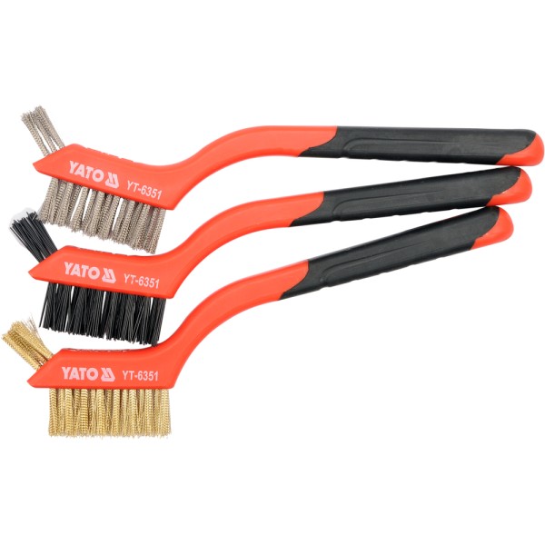 SZCZOTKI DRUCIANE ZESTAW 3 SZT YT-6351