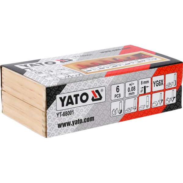 FREZY WIDIOWE DO DREWNA TRZPIEŃ FI 8 MM, KPL. 6 SZT YT-68001