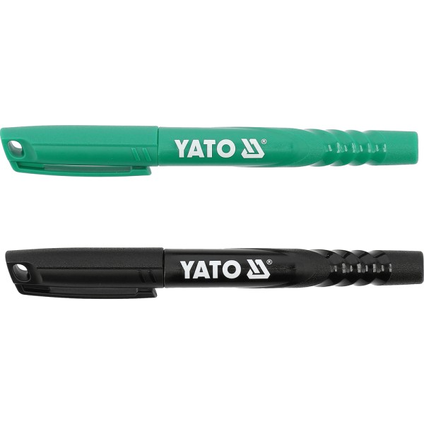 MARKERY TECHNICZNE KPL. 2 SZT / CZARNY-ZIELONY YT-69300