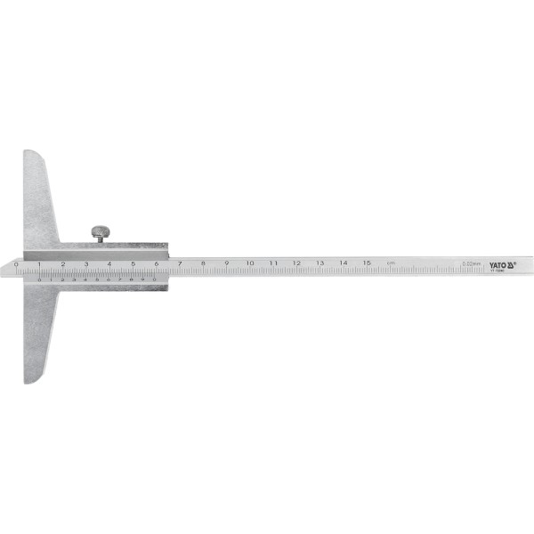 GŁĘBOKOŚCIOMIERZ SUWMIARKOWY 150 MM YT-72240