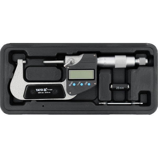 CYFROWY MIKROMETR ZEWNĘTRZNY 25-50MM / 0.001MM YT-72307
