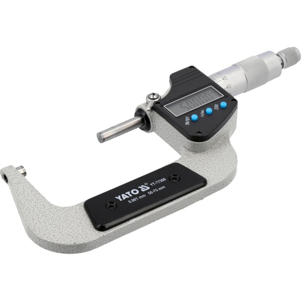 CYFROWY MIKROMETR ZEWNĘTRZNY 50-75MM / 0.001MM YT-72308