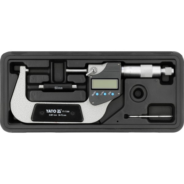 CYFROWY MIKROMETR ZEWNĘTRZNY 50-75MM / 0.001MM YT-72308
